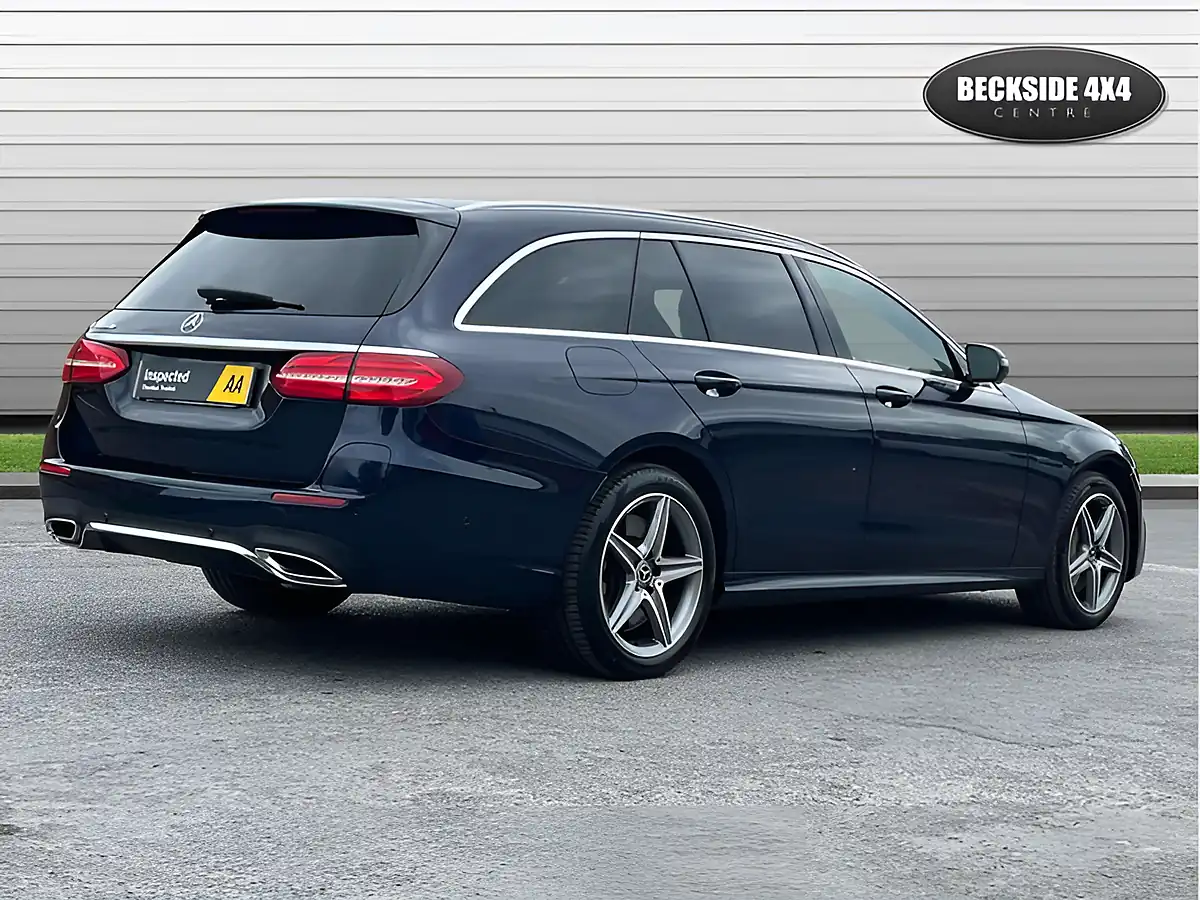 Used 2019 Mercedes-Benz E Class AMG Line Premium Blue - Interior and Exterior details 4