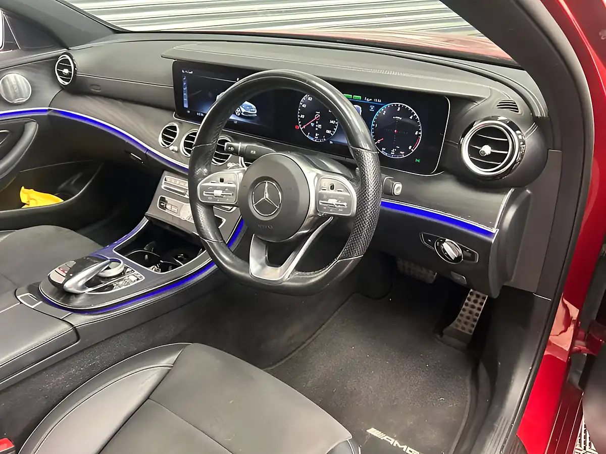 Used 2019 Mercedes-Benz E Class AMG Line (premium Plus) Red - Interior and Exterior details 3