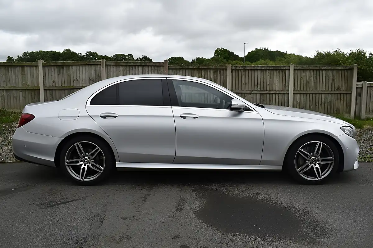 Used 2019 Mercedes-Benz E-Class AMG Line Silver - Interior and Exterior details 14