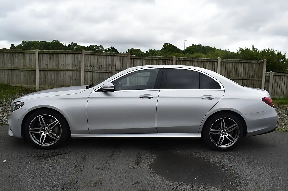 Used 2019 Mercedes-Benz E-Class AMG Line Silver - Interior and Exterior details 19