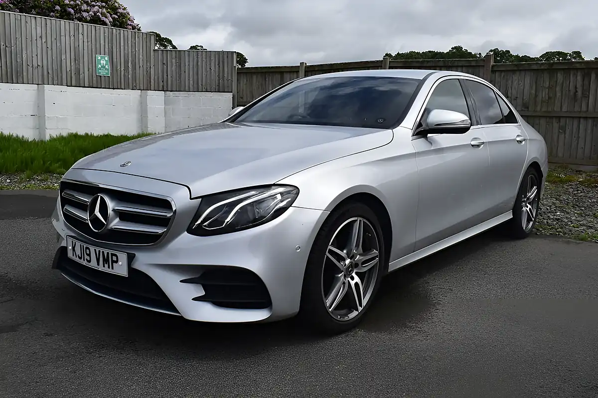Used 2019 Mercedes-Benz E-Class AMG Line Silver - Interior and Exterior details 3