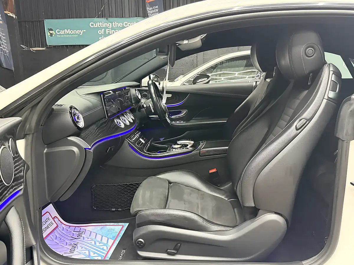 Used 2019 Mercedes-Benz E Class AMG Line White - Interior and Exterior details 16