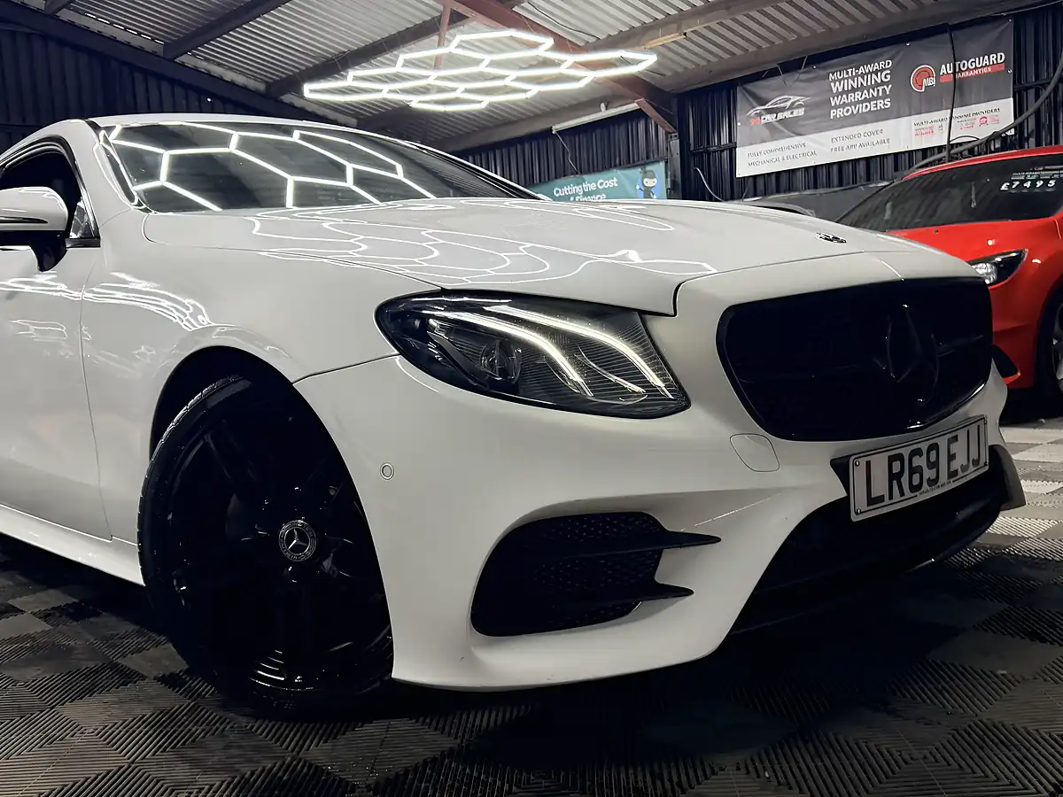 Used 2019 Mercedes-Benz E Class AMG Line White - Interior and Exterior details 2