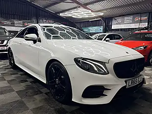 Used 2019 Mercedes-Benz E Class AMG Line White - Interior and Exterior details 3