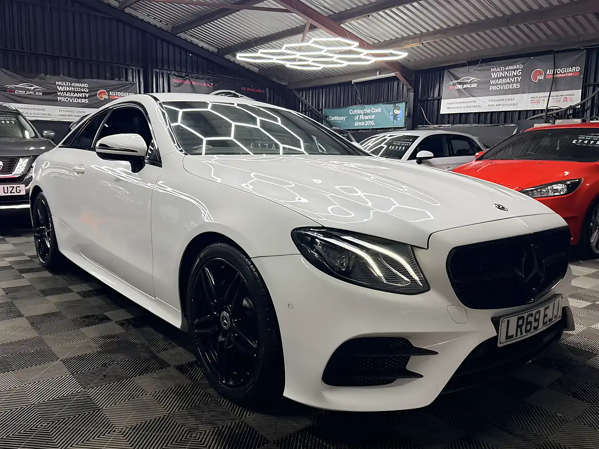 Used 2019 Mercedes-Benz E Class AMG Line White - Interior and Exterior details 3