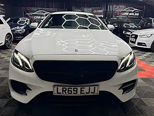 Used 2019 Mercedes-Benz E Class AMG Line White - Interior and Exterior details 4