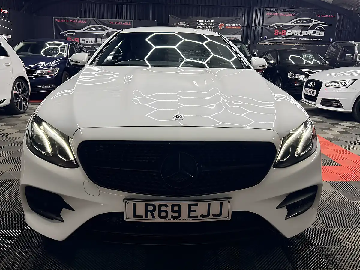 Used 2019 Mercedes-Benz E Class AMG Line White - Interior and Exterior details 4