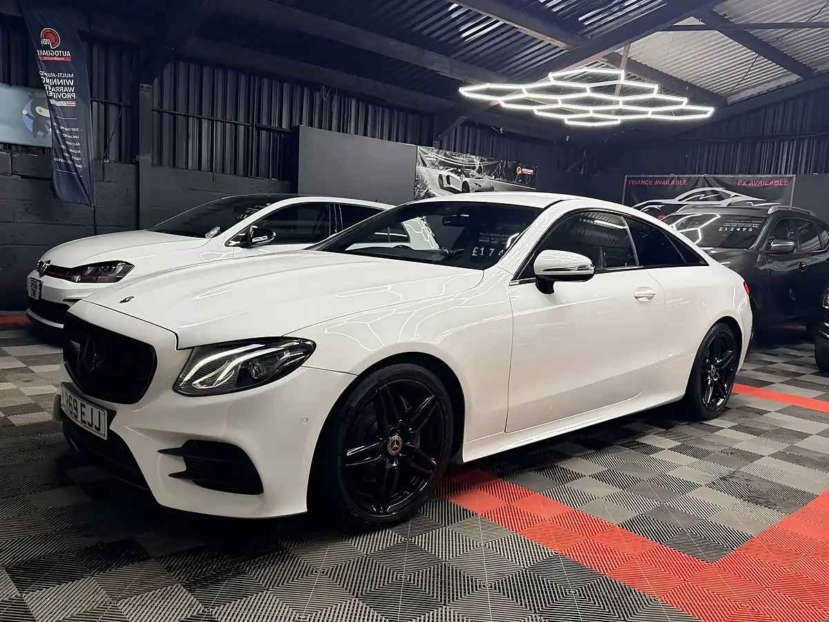 Used 2019 Mercedes-Benz E Class AMG Line White - Interior and Exterior details 5