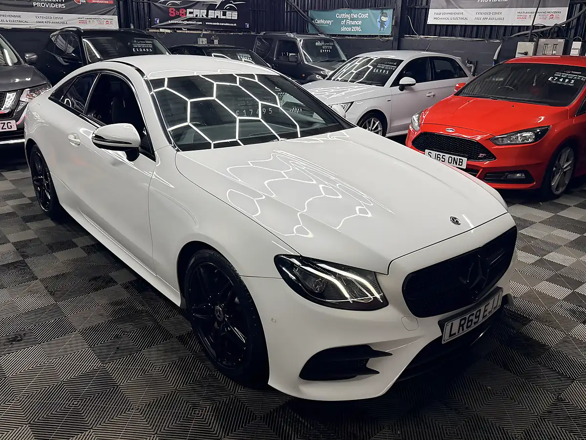 Used 2019 Mercedes-Benz E Class AMG Line White - Interior and Exterior details 7