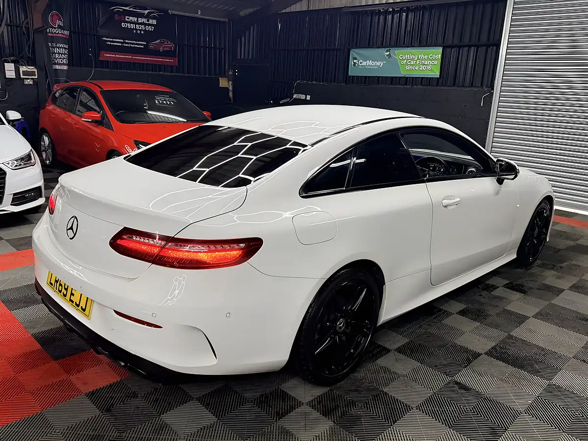 Used 2019 Mercedes-Benz E Class AMG Line White - Interior and Exterior details 8