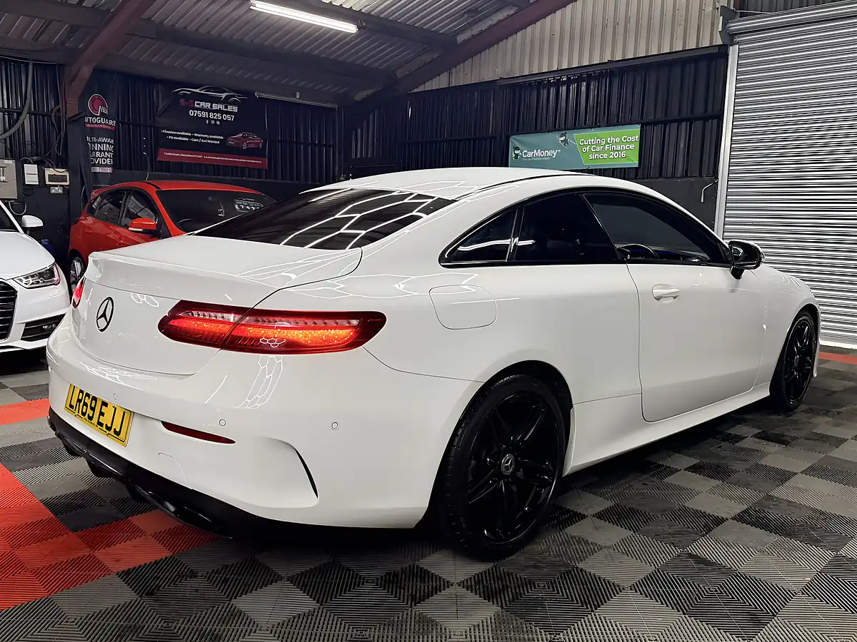 Used 2019 Mercedes-Benz E Class AMG Line White - Interior and Exterior details 9