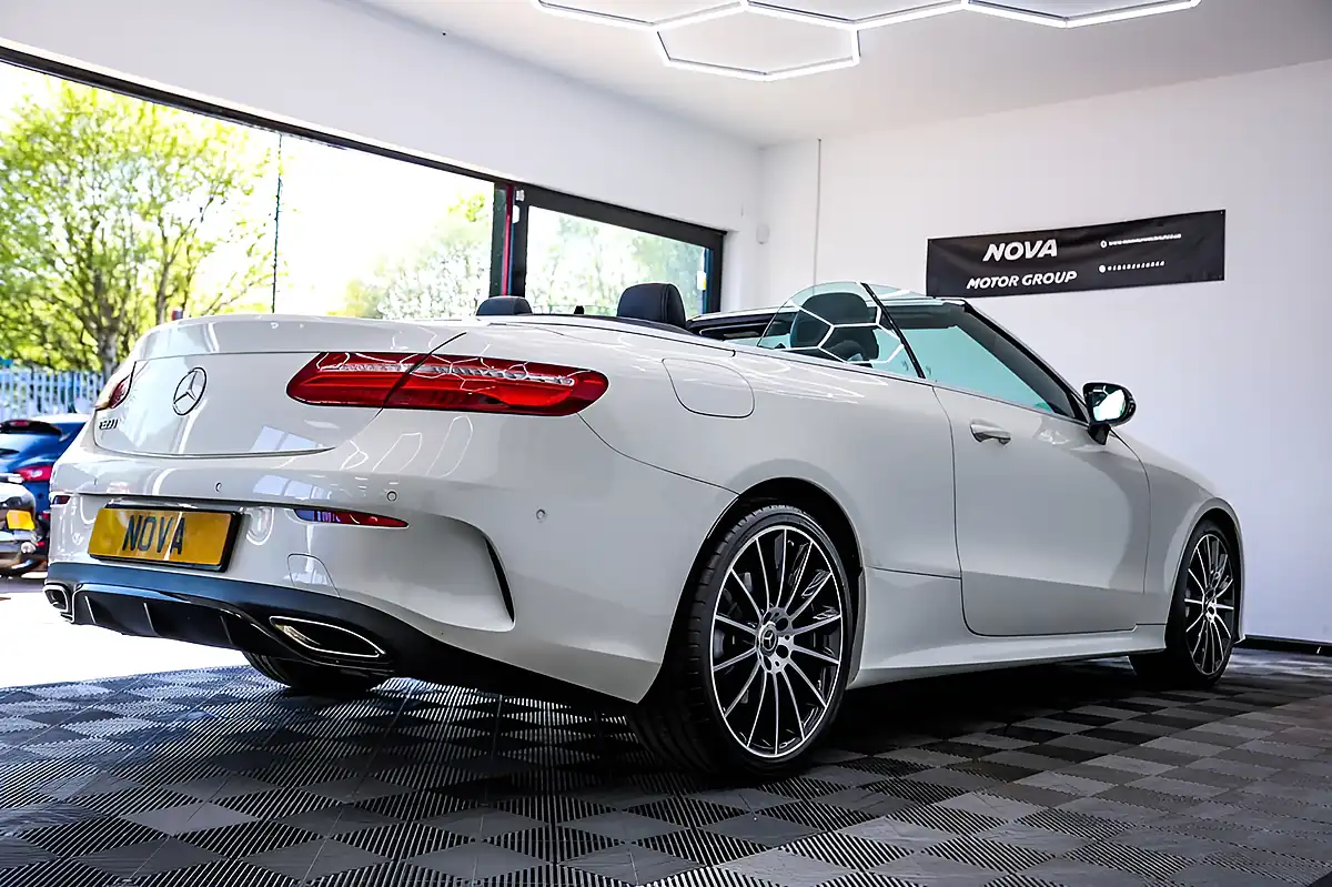 Used 2019 Mercedes-Benz E-Class AMG Line White - Interior and Exterior details 10