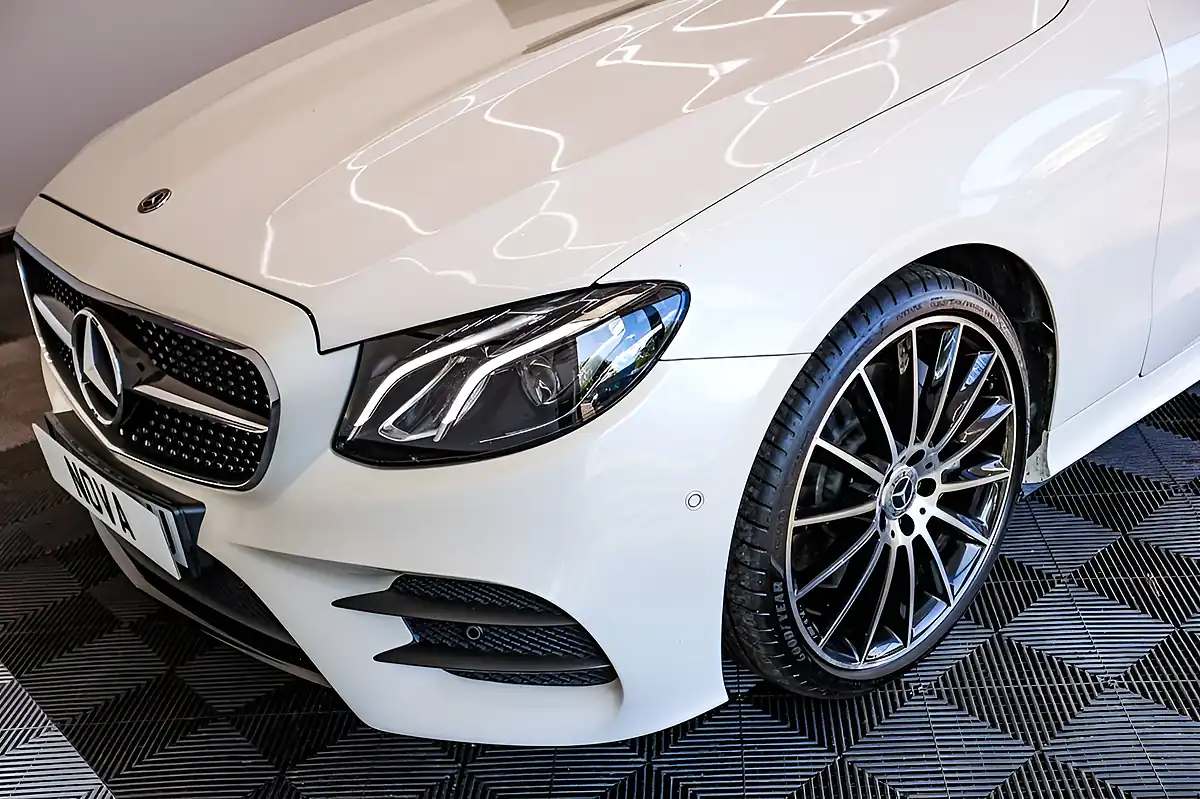 Used 2019 Mercedes-Benz E-Class AMG Line White - Interior and Exterior details 18