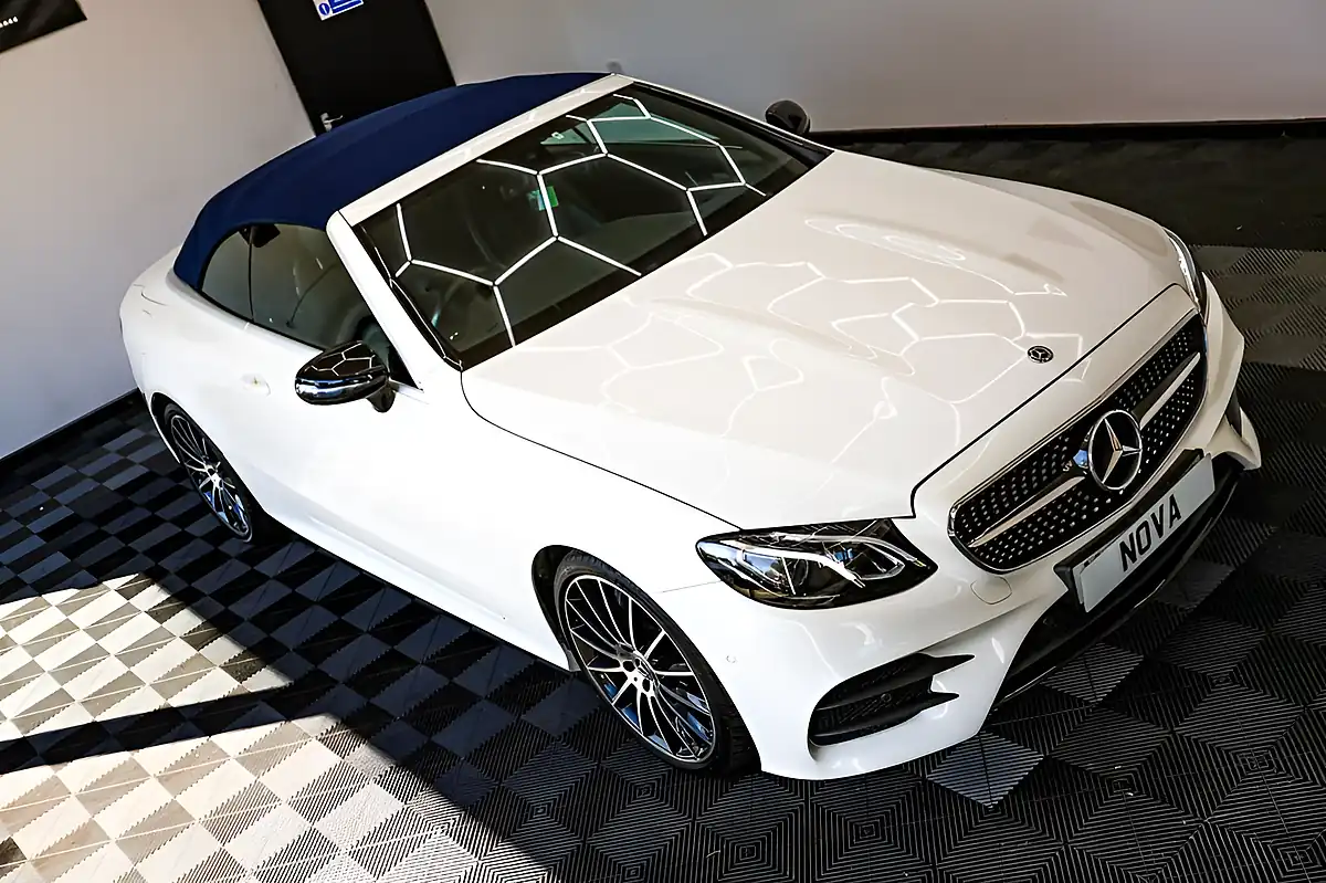 Used 2019 Mercedes-Benz E-Class AMG Line White - Interior and Exterior details 4