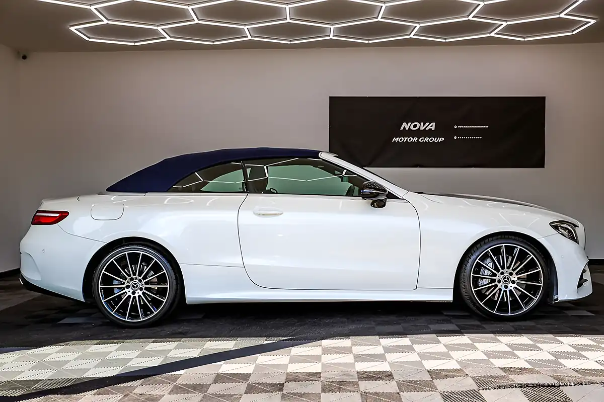 Used 2019 Mercedes-Benz E-Class AMG Line White - Interior and Exterior details 5