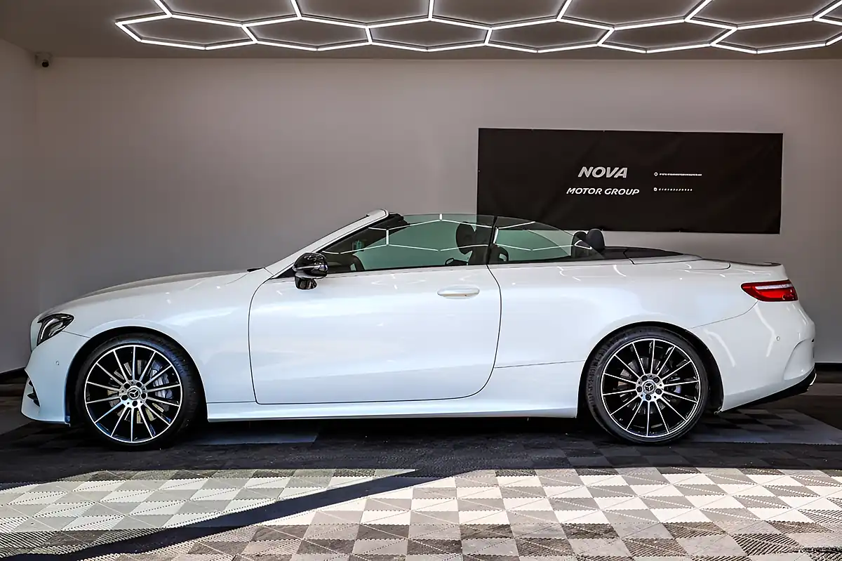 Used 2019 Mercedes-Benz E-Class AMG Line White - Interior and Exterior details 6