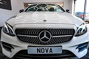 Used 2019 Mercedes-Benz E-Class AMG Line White - Interior and Exterior details 8