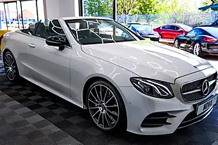 Used 2019 Mercedes-Benz E-Class AMG Line White - Interior and Exterior details 9