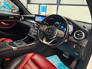 Used 2019 Mercedes-Benz Glc AMG Line (premium) Coupe White - Interior and Exterior details 10