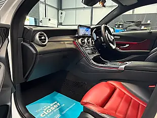 Used 2019 Mercedes-Benz Glc AMG Line (premium) Coupe White - Interior and Exterior details 15