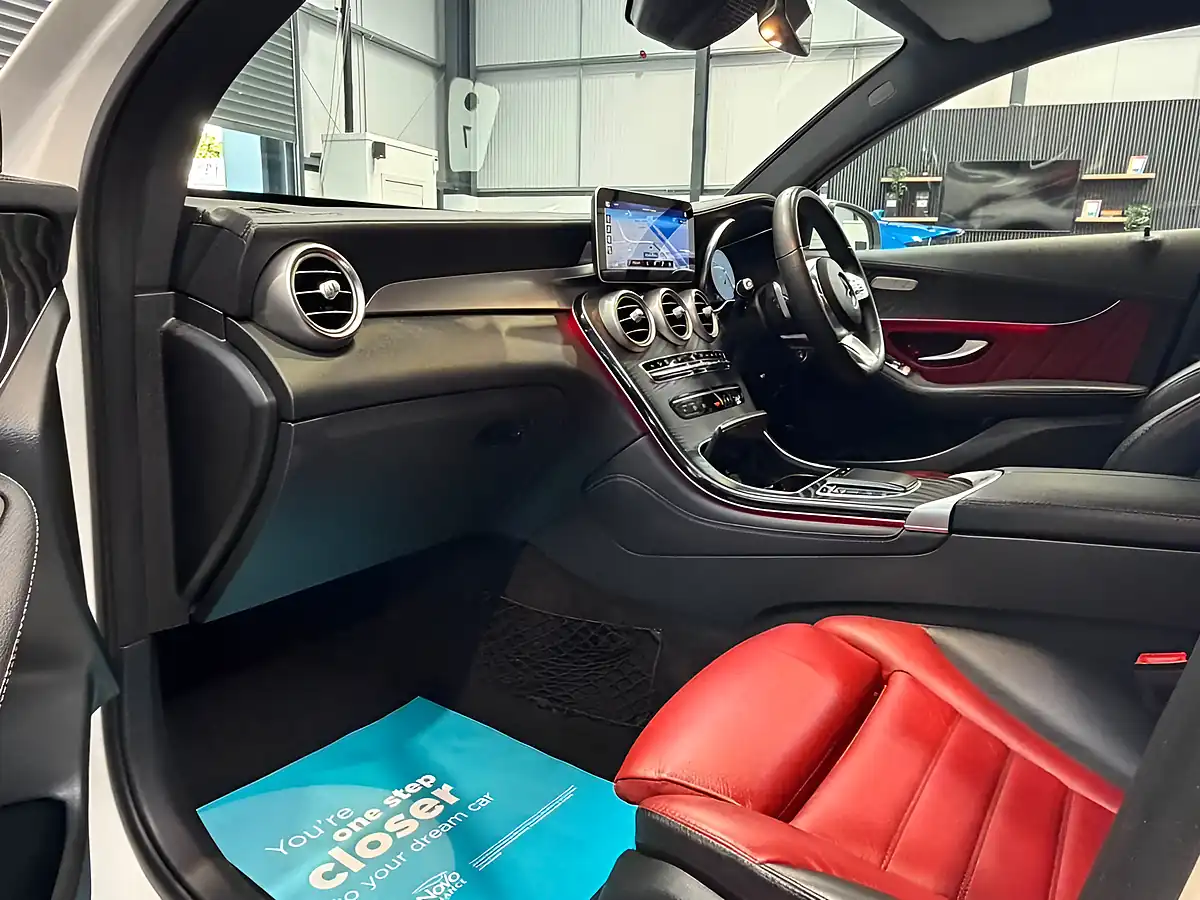Used 2019 Mercedes-Benz Glc AMG Line (premium) Coupe White - Interior and Exterior details 15