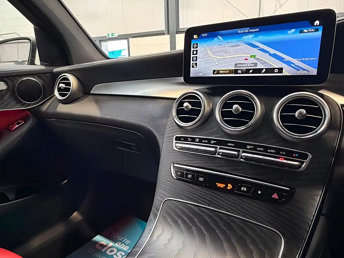 Used 2019 Mercedes-Benz Glc AMG Line (premium) Coupe White - Interior and Exterior details 16