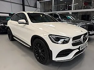Used 2019 Mercedes-Benz Glc AMG Line (premium) Coupe White - Interior and Exterior details 2