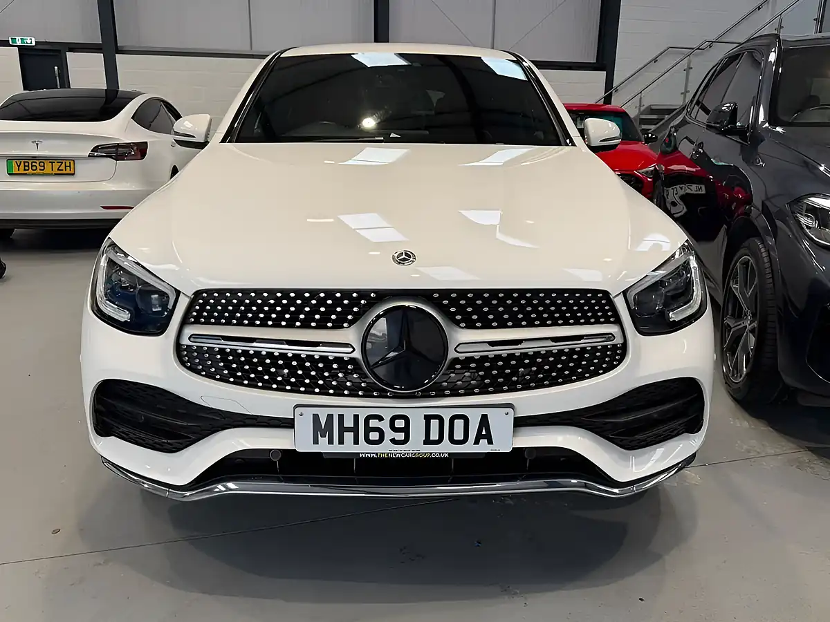 Used 2019 Mercedes-Benz Glc AMG Line (premium) Coupe White - Interior and Exterior details 3