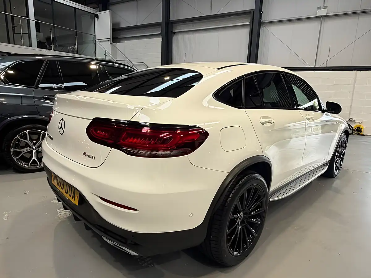 Used 2019 Mercedes-Benz Glc AMG Line (premium) Coupe White - Interior and Exterior details 5