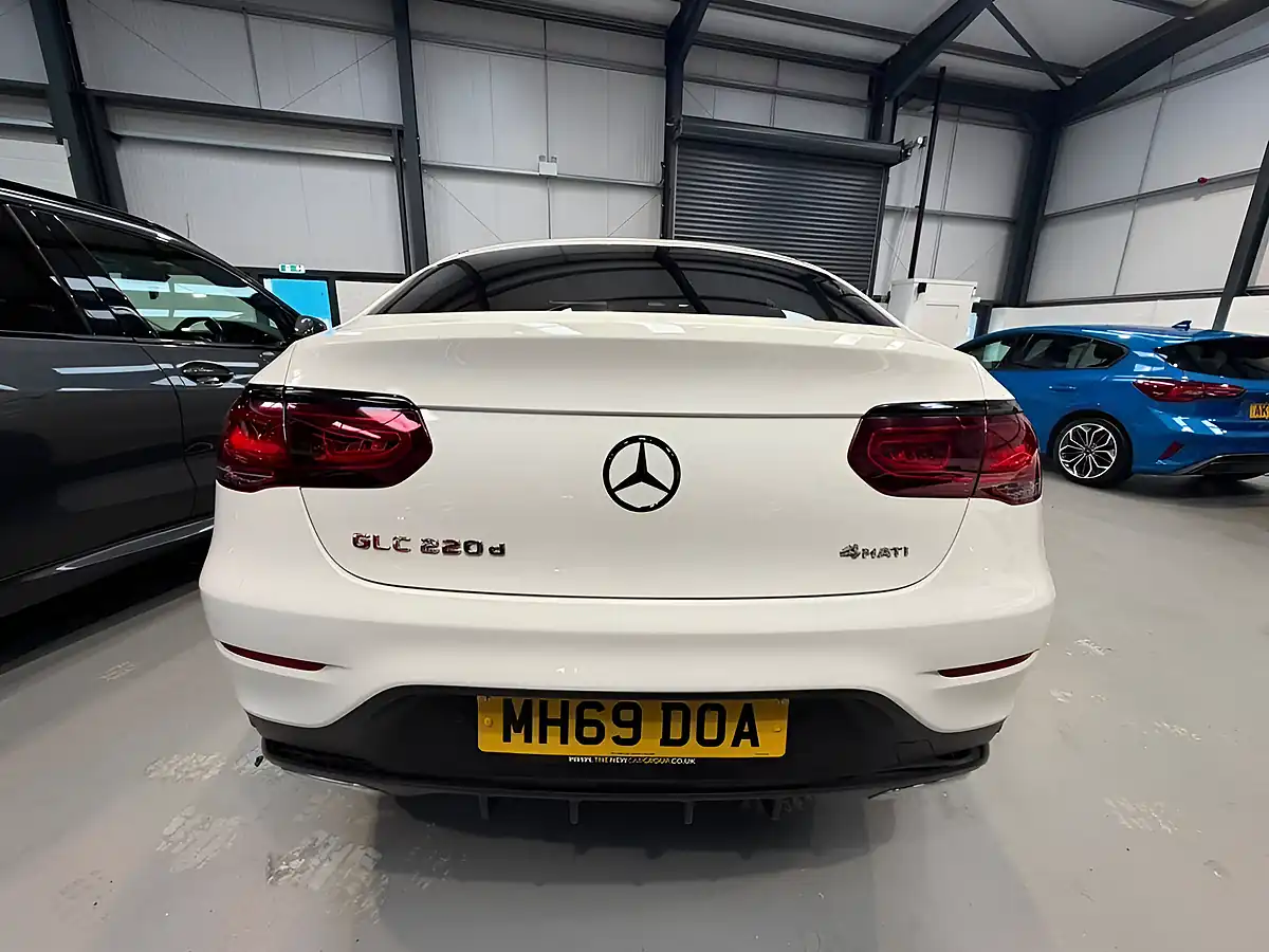 Used 2019 Mercedes-Benz Glc AMG Line (premium) Coupe White - Interior and Exterior details 6