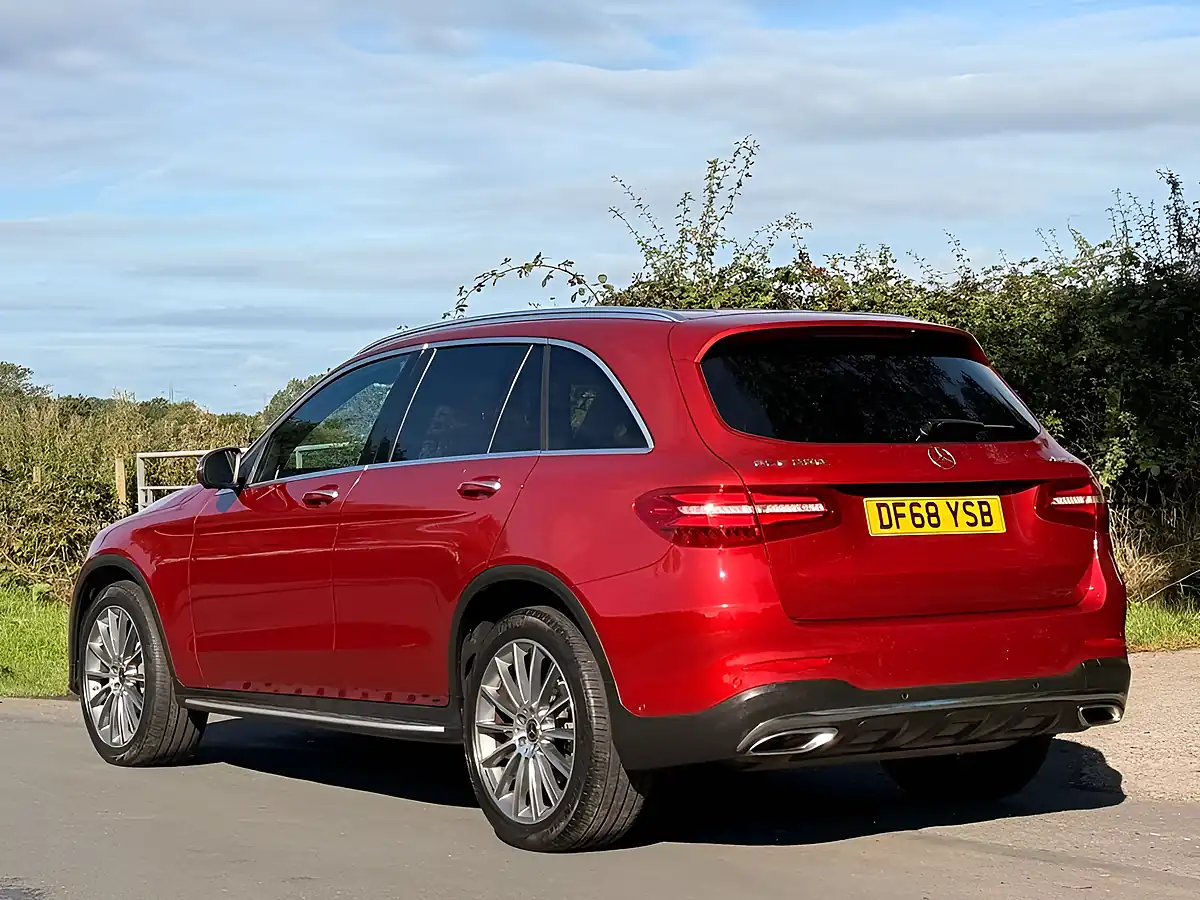Used 2019 Mercedes-Benz Glc AMG Line (premium) Red - Interior and Exterior details 2