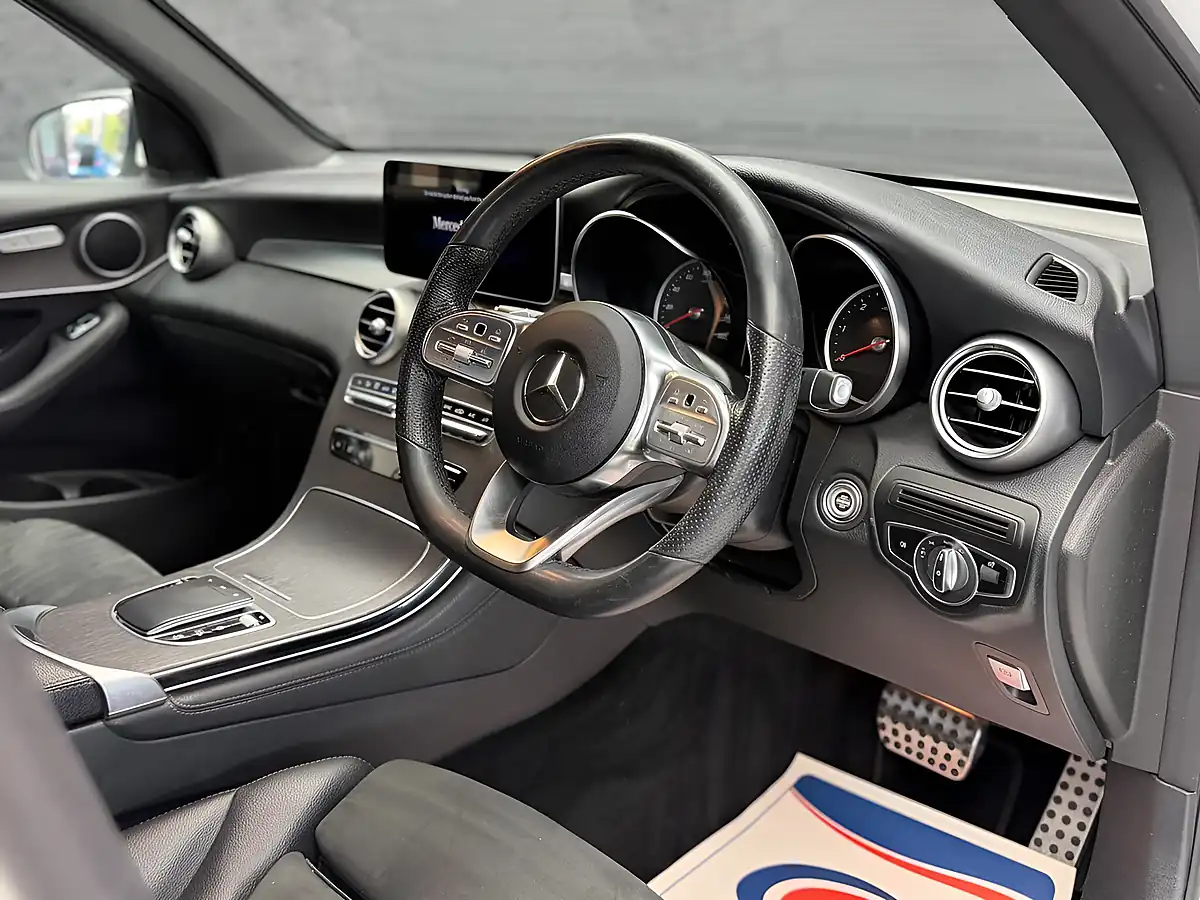 Used 2019 Mercedes-Benz Glc AMG Line White - Interior and Exterior details 11