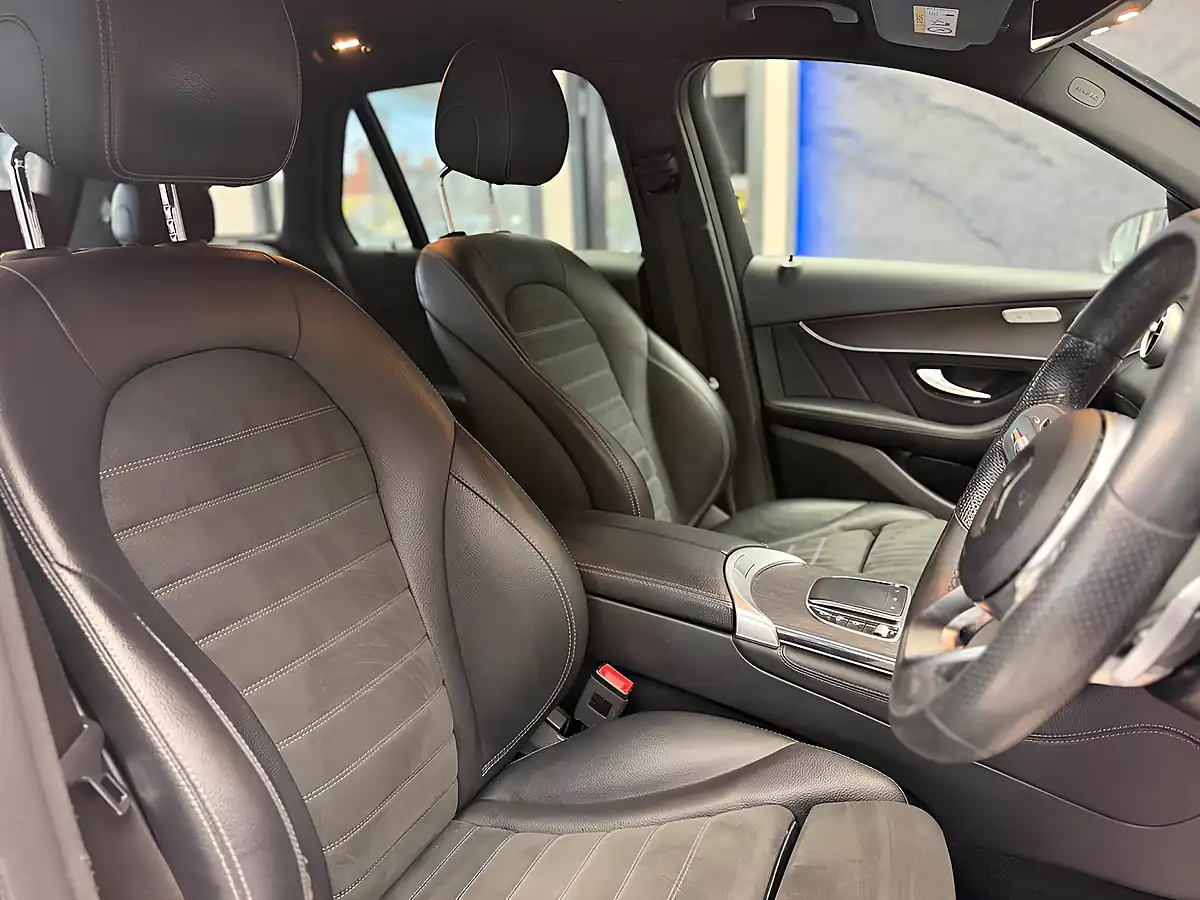 Used 2019 Mercedes-Benz Glc AMG Line White - Interior and Exterior details 13