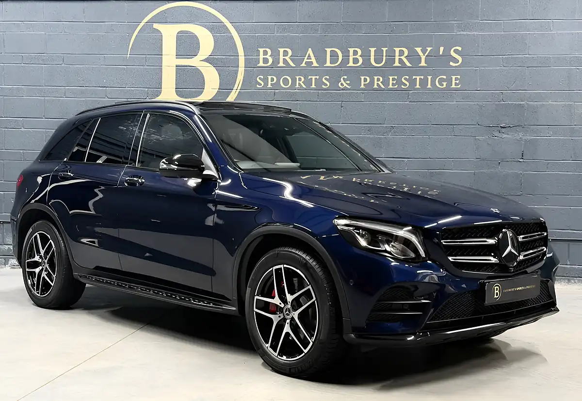 Used 2019 Mercedes-Benz Glc AMG Night Edition Premium Plus Canvasite Blue Metallic - Front View