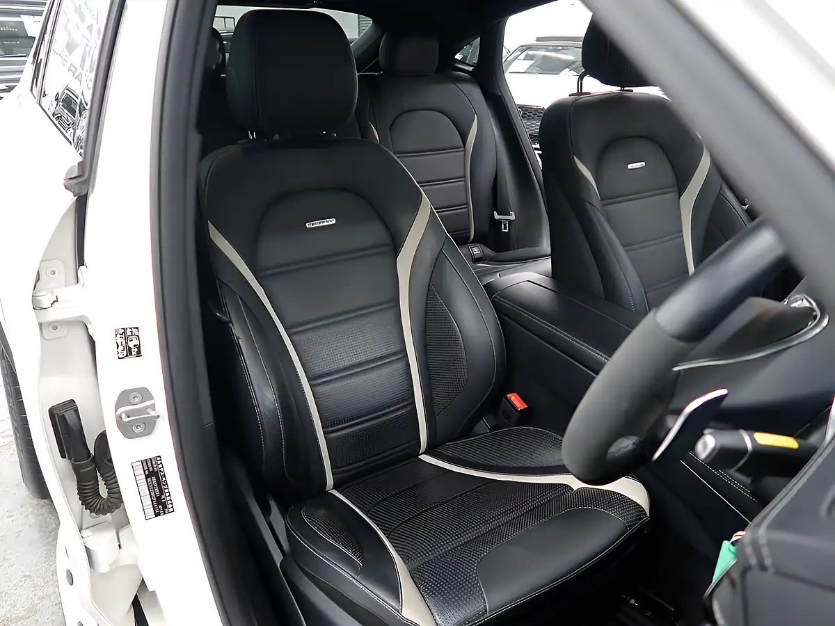 Used 2019 Mercedes-Benz Glc AMG S Coupe White - Interior and Exterior details 10