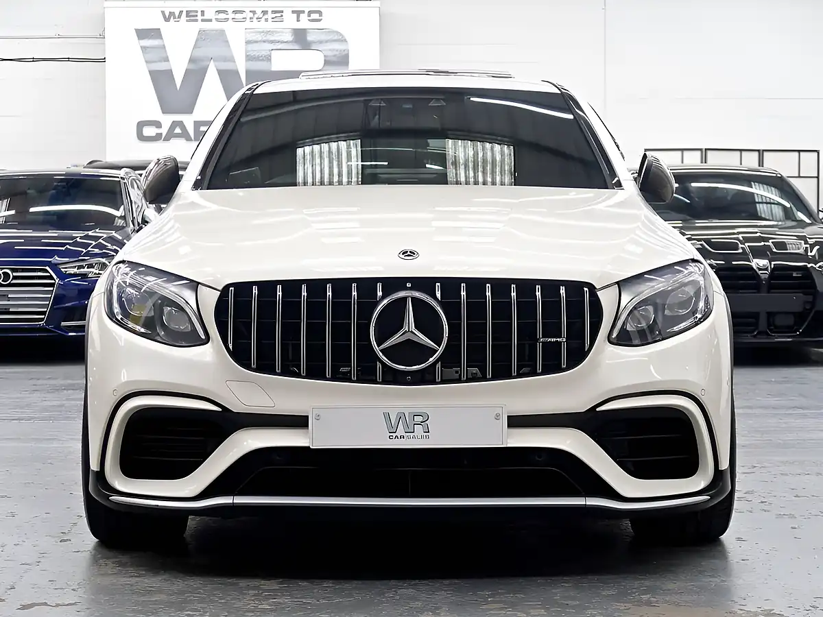 Used 2019 Mercedes-Benz Glc AMG S Coupe White - Interior and Exterior details 2