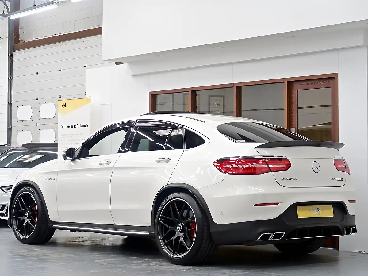 Used 2019 Mercedes-Benz Glc AMG S Coupe White - Interior and Exterior details 3