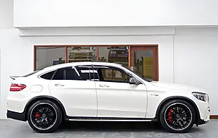 Used 2019 Mercedes-Benz Glc AMG S Coupe White - Interior and Exterior details 6