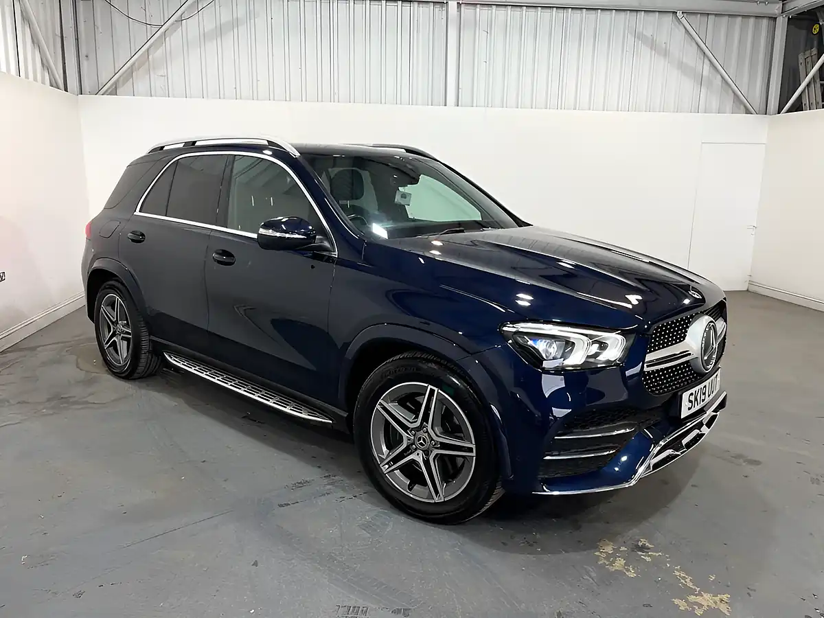 Used 2019 Mercedes-Benz Gle AMG Line Blue - Front View