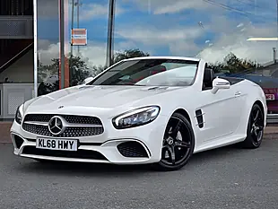 Used 2019 Mercedes-Benz Sl AMG Line (premium) Diamond White Tricoat - Interior and Exterior details 2