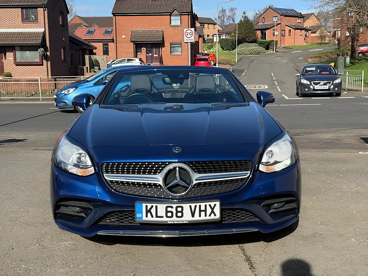 Used 2019 Mercedes-Benz Slc AMG Line Blue - Interior and Exterior details 10