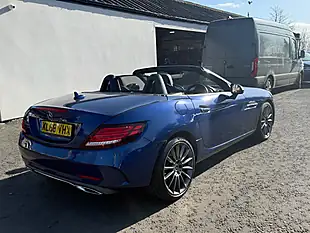 Used 2019 Mercedes-Benz Slc AMG Line Blue - Interior and Exterior details 4