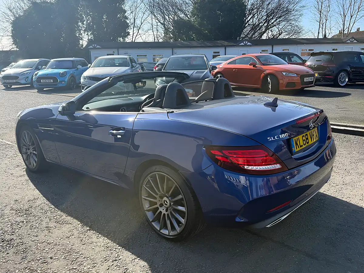 Used 2019 Mercedes-Benz Slc AMG Line Blue - Interior and Exterior details 7