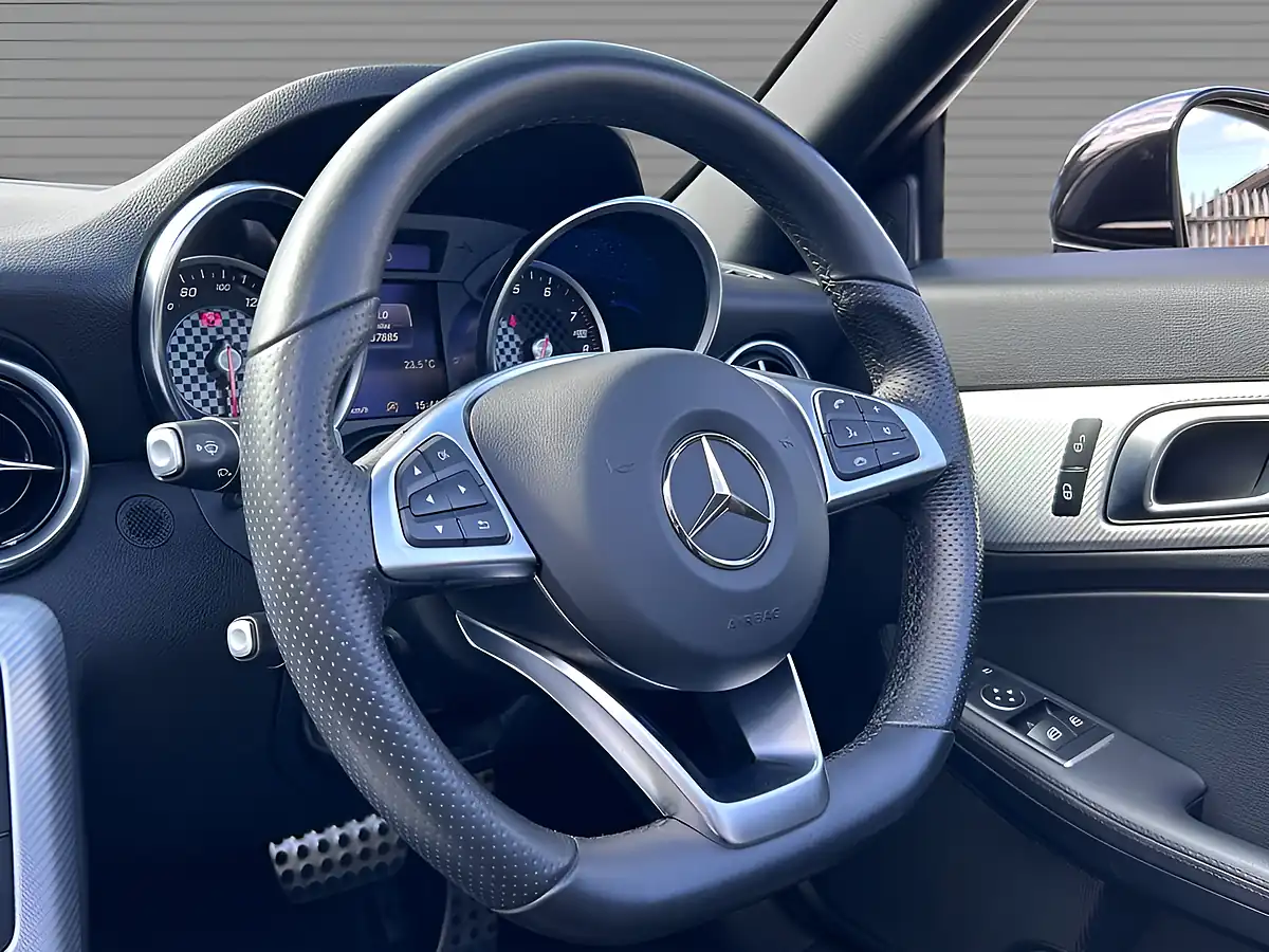 Used 2019 Mercedes-Benz Slc AMG Line Obsidian Black - Interior and Exterior details 12