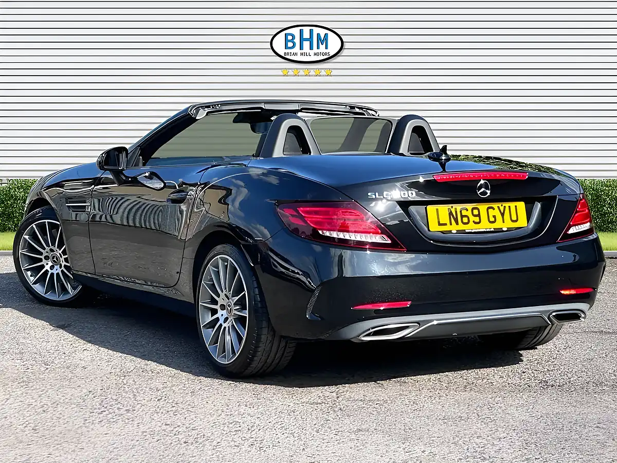 Used 2019 Mercedes-Benz Slc AMG Line Obsidian Black - Interior and Exterior details 14