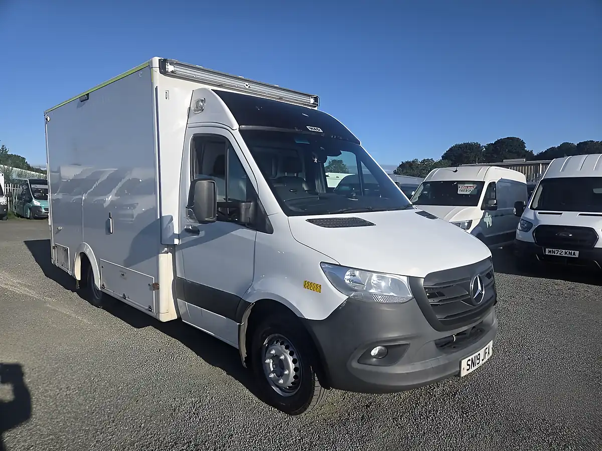 Used 2019 Mercedes-Benz Sprinter Ambulance White - Front View