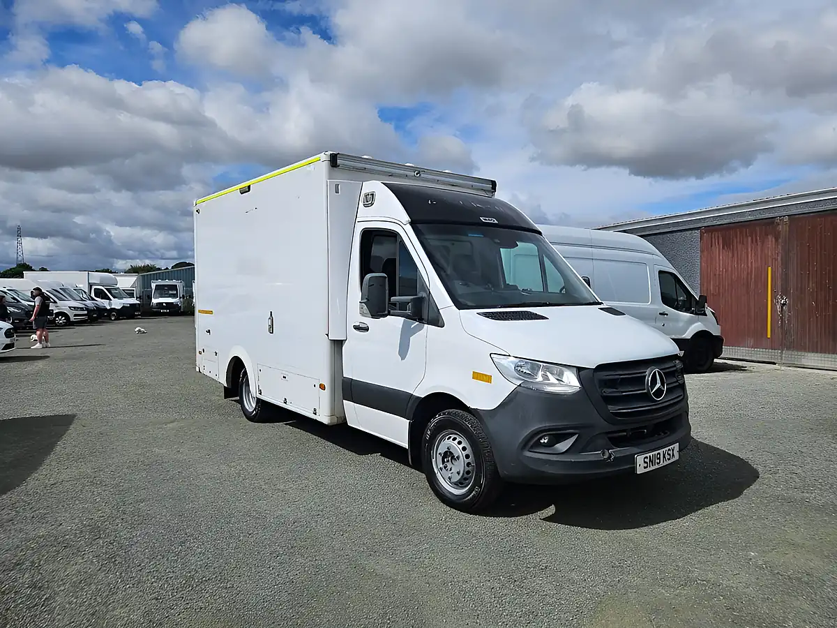 Used 2019 Mercedes-Benz Sprinter Ambulance White - Front View