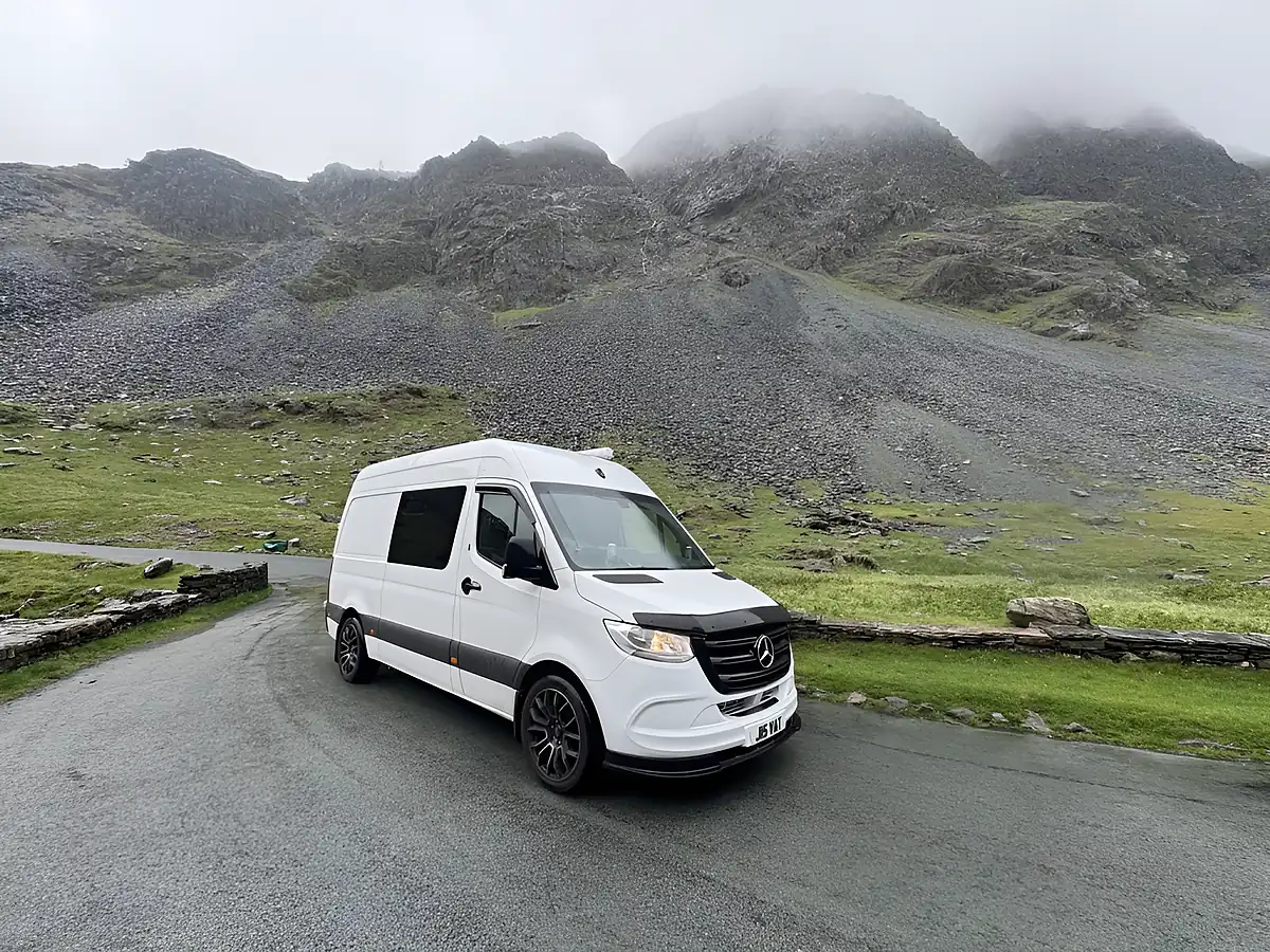 Used 2019 Mercedes-Benz Sprinter Camper Van White - Front View