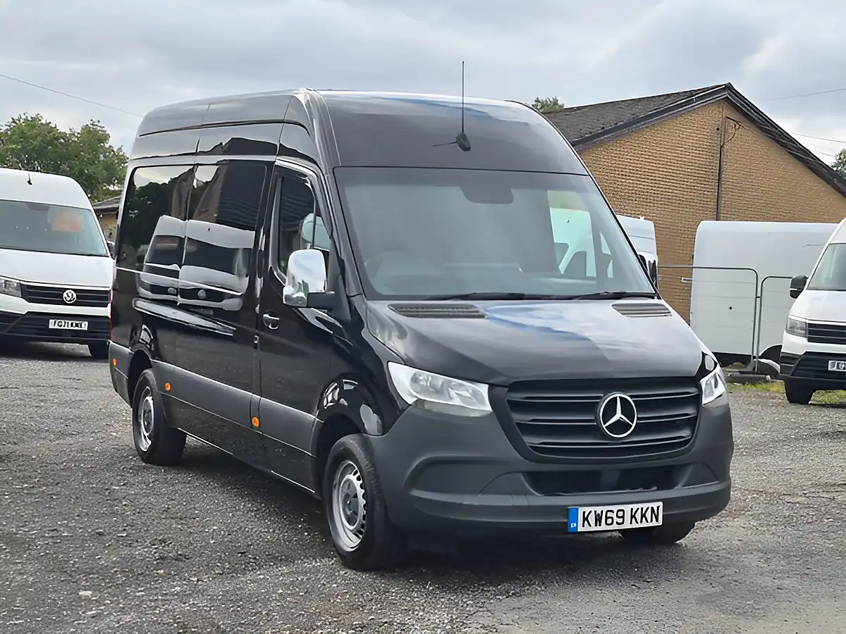 Used 2019 Mercedes-Benz Sprinter L2 H2 Black - Front View
