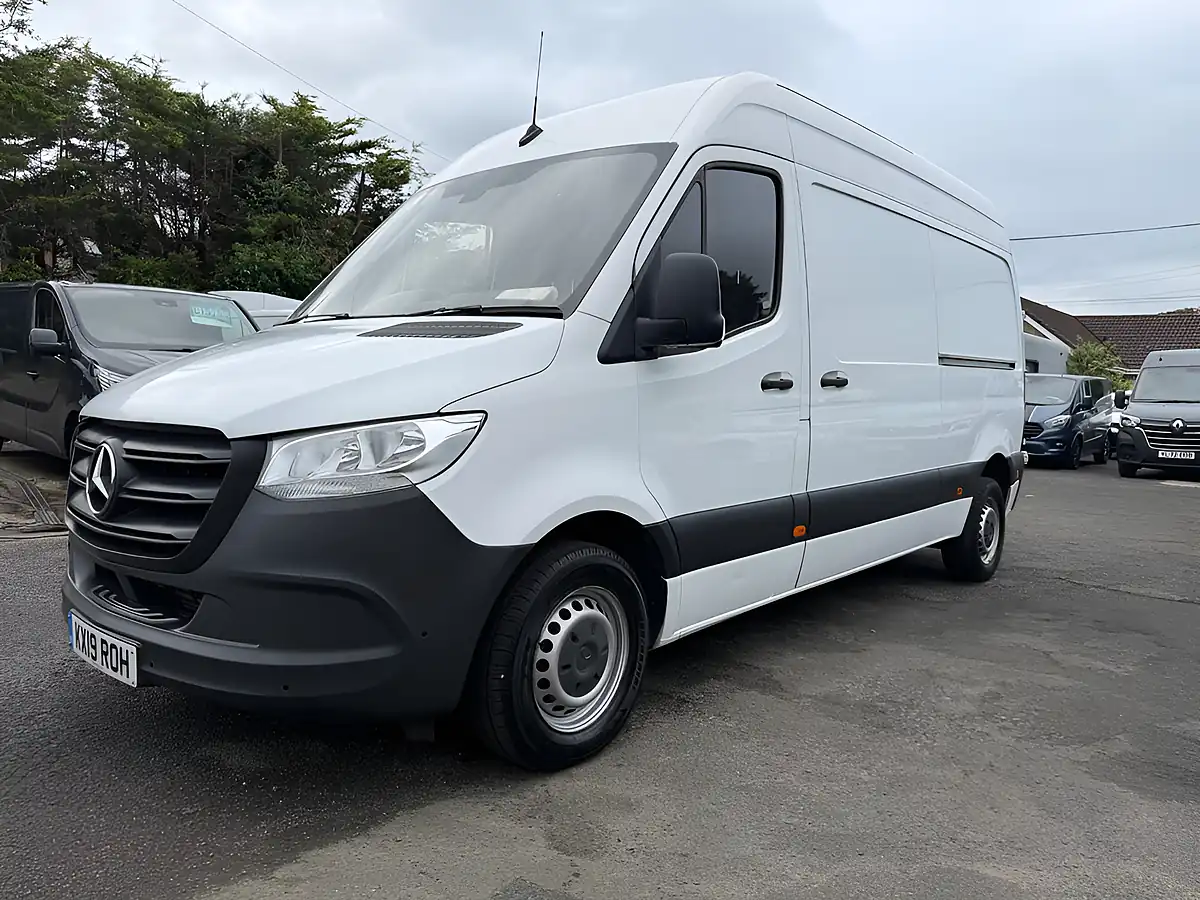 Used 2019 Mercedes-Benz Sprinter Panel Van White - Interior and Exterior details 11